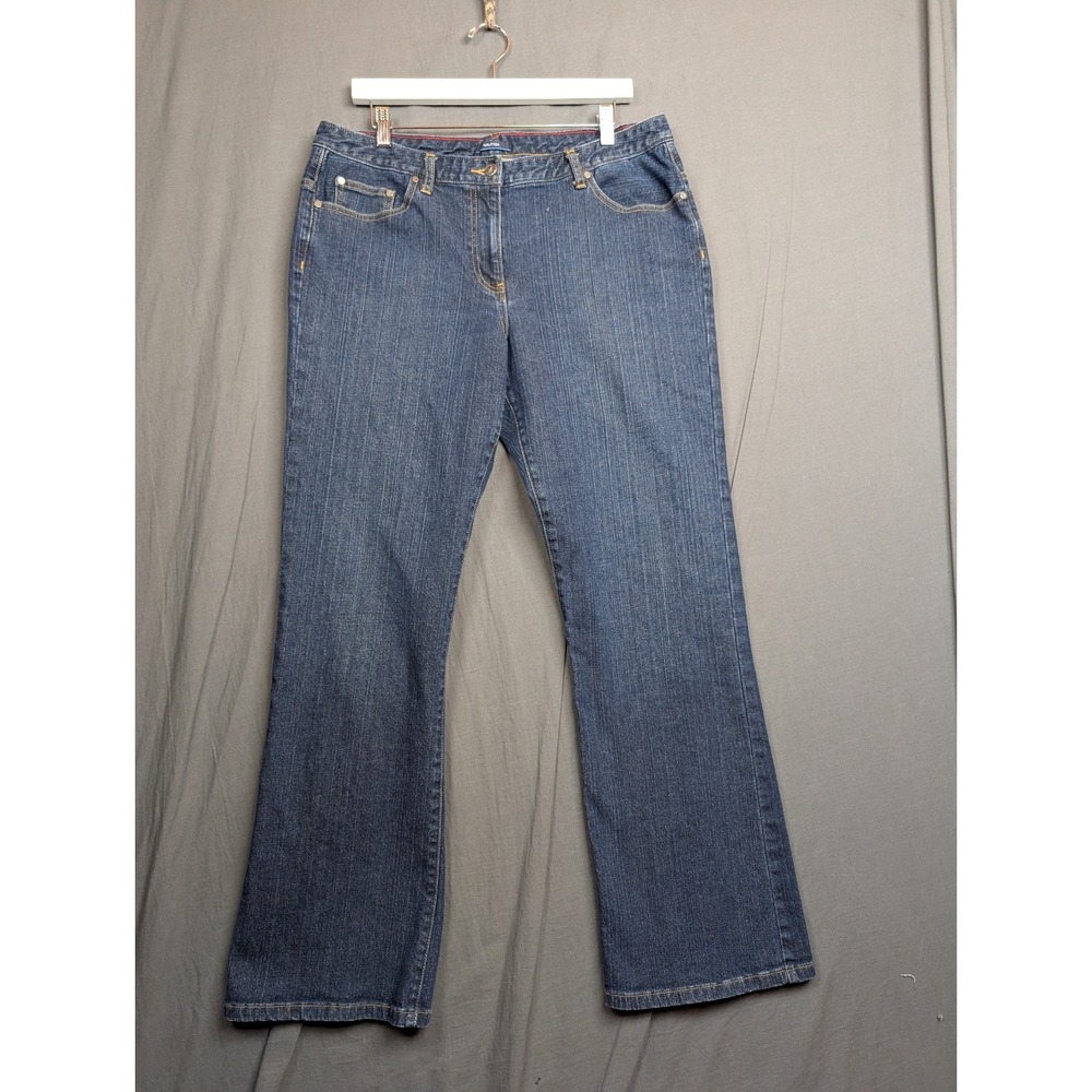 Nautica Women Jeans 14‎ Blue Denim Bootcut